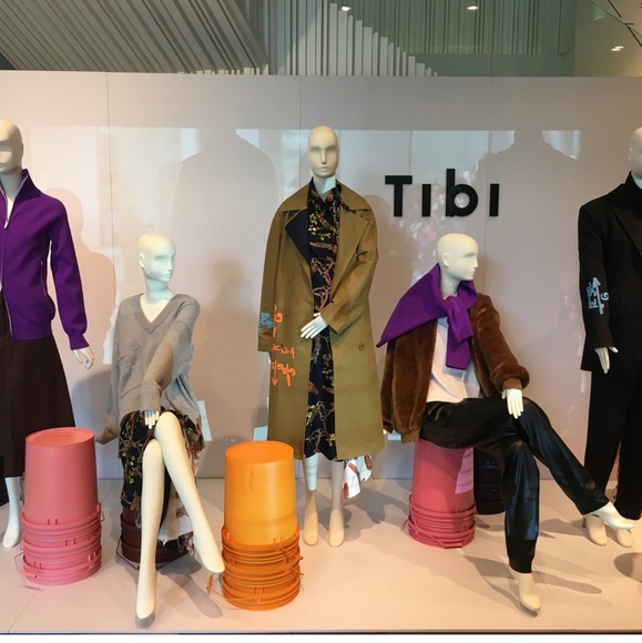 TIBI SCREEN PRINTED Double Breasted TRENCH Coat - Picture 8 of 8